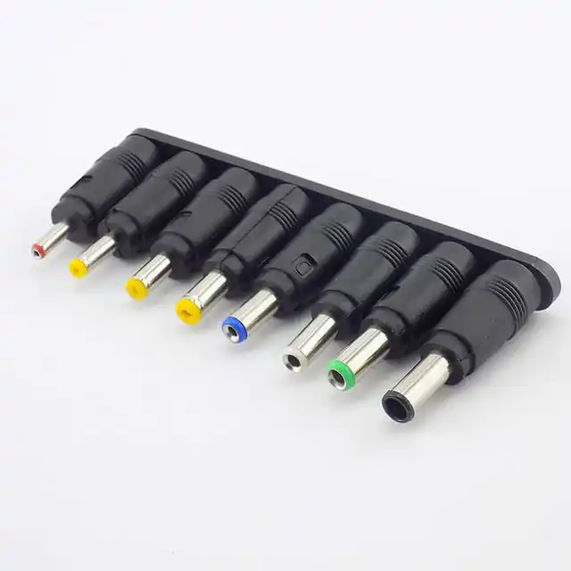 8 w 1 gniazdo zasilania DC adapter wtyczki żeńskiej Złącza 5,5X 2,1 MM do 6,3 6,0 5,5 4,8 4,0 3,5 2,5 2,1 1,7 1,35 Adapter końcówek męskich