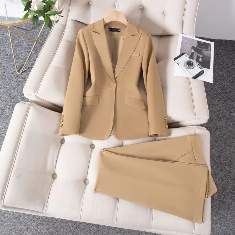 High-End Suit Jacket Women's Business Suit Spring and Autumn New Suit Elegant Formal Clothes Hotel Front Desk Sales Work Clothes