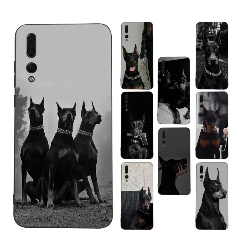 Animal Dachshund Doberman dog Phone Case for Samsung A51 A30s A52 A71 A12 for Huawei Honor 10i for OPPO vivo Y11 cover