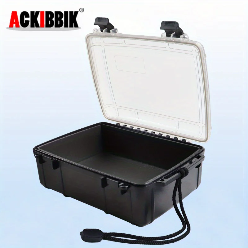 

Ackibbik 1pc Tackle Box Waterproof Box Dry Box Waterproof Tackle Containers Watertight Storage Box Boat Kayak Dry Storage Box