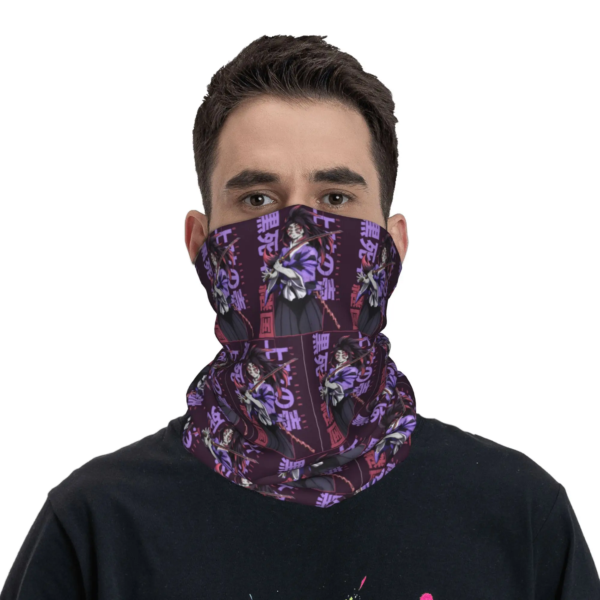 

Kokushibo Bandana Neck Gaiter Printed Mask Scarf Multifunction Headwear Running For Men Women Adult All Season