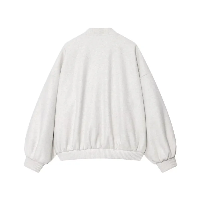 Chaqueta suave con cremallera para mujer, abrigos informales de manga larga con bolsillo y cintura elástica, Tops lisos lisos para mujer