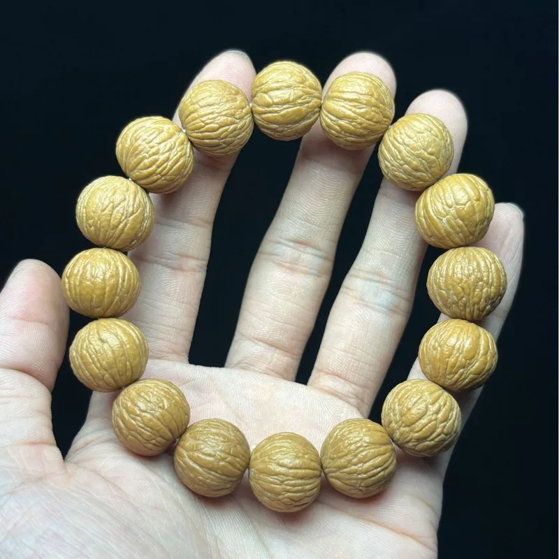 New original high-quality unpolished phoenix feather single-loop pumpkin monkey head bracelet for men and women, a collectible B