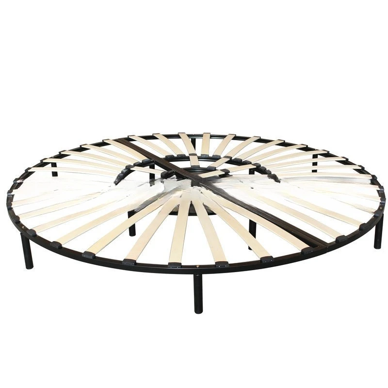 

Bed and breakfast double solid wood round frame, princess round frame solid wood couple frame