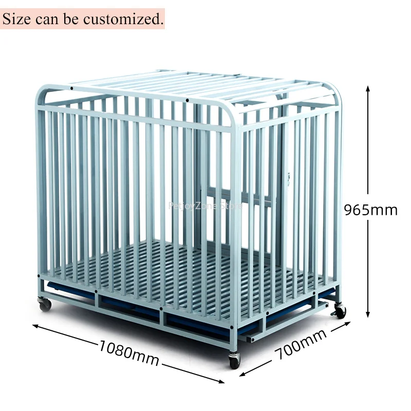 

Exclusive Offer Gold Metal Dog Cage With Breathable Grid Solid Pattern