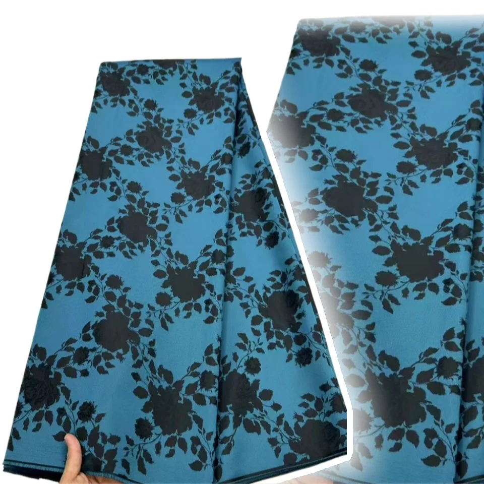 

Африканская парча, кружевная ткань, новинка 2023 года, нигерийский французский тюль, дамасское кружево, 5 ярдов, жаккардовый для шитья, женское праздничное платье TP1170