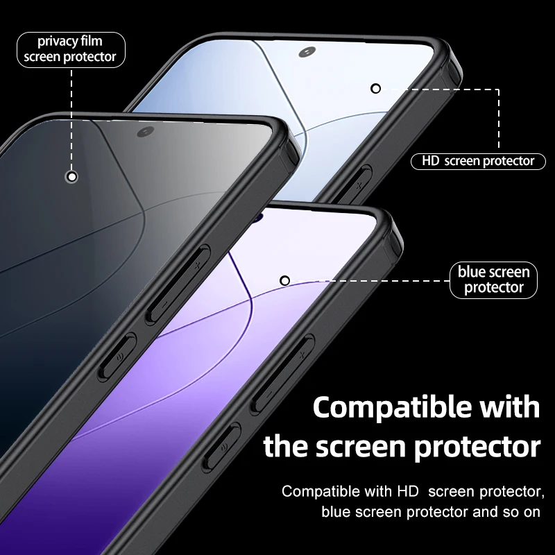 For Xiaomi 14T 14 Pro Case Airbags Shockproof Magnetic Wireless Charging Case Shell for Xiaomi 14TPro 14Pro Protection Cover