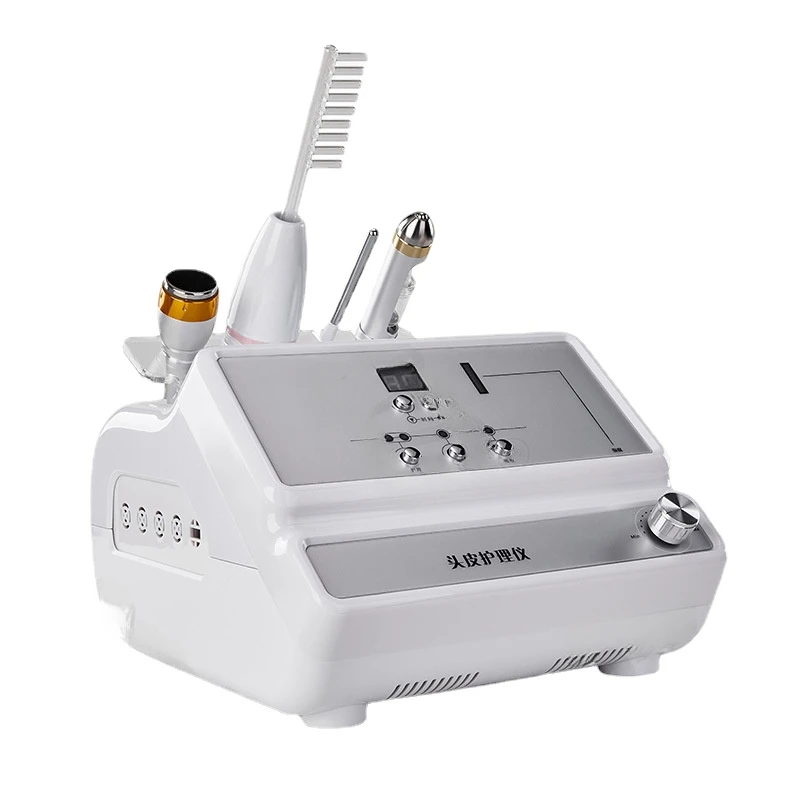 Professionele Hoofdhuidverzorging Machine Haarzakjes Behandeling Apparaat Met Kam Microstroom Hot Cold Hamer Ampul Import OEM CE