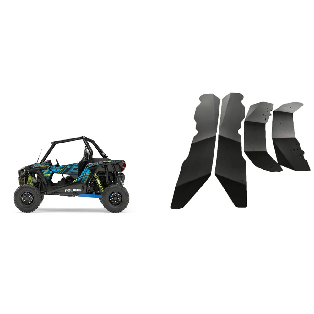 Tiypeor high quality  ATV plastic fender flares for Polaris RZR XP 1000 wheel mudguard