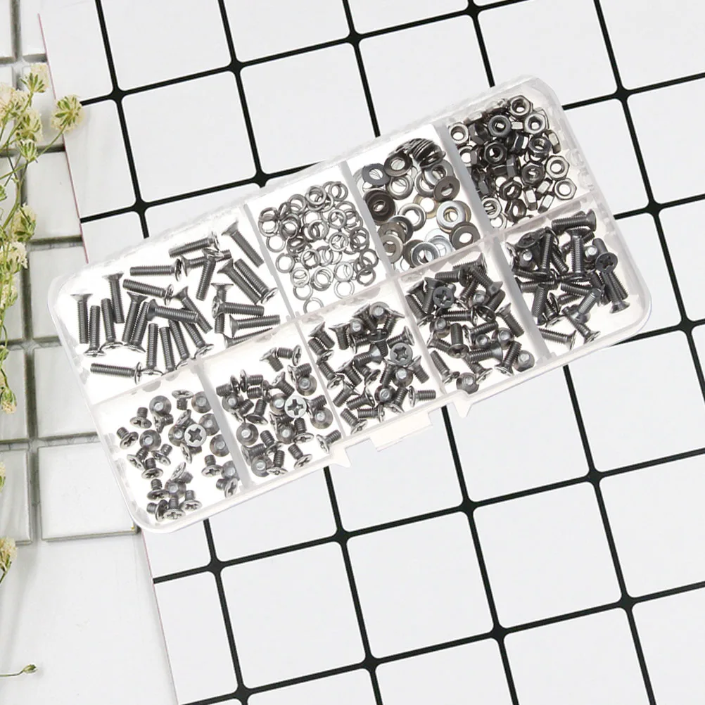 

300 Pcs Stainless Steel Combined Screws Kit Assorted Tools Cross Countersunk Head screws set for Repair