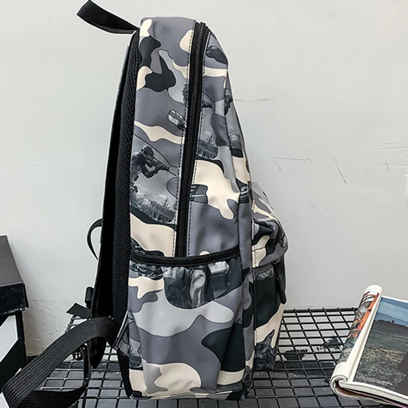 2022 New Backpack For Men  Internet Celebrity Graffiti Printed Student School Bag Korean Version Fashion  Mochilas Para Estudia