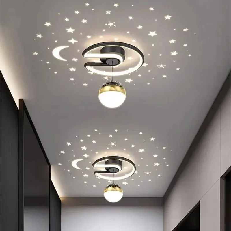 Moderna lampada da soffitto a LED corridoio lampadario a stella per camera da letto portico corridoio scala balcone decorazioni per la casa apparecchio di illuminazione per interni lustro