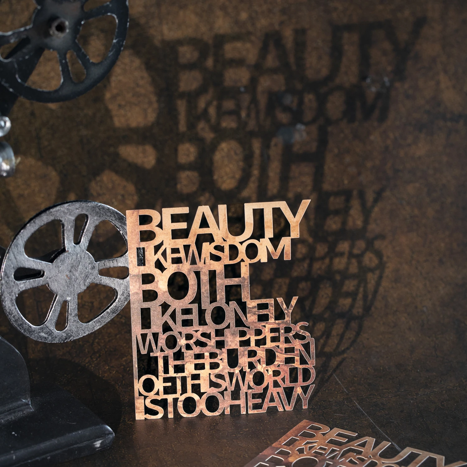 

Brand Series Vintage Hollow Flower Spider Web Landscape Material Paper Creative DIY Junk Journal Collage Stationery