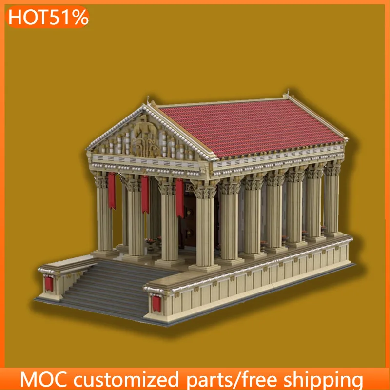 

20329 PCS Cathedral Ancient Roman Temple MOC Customize Modular Building Block Creative Design Educational DIY Assembly Toy Gift