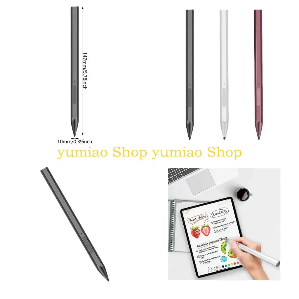 587B Adsorption Capacitive Pen Pressure Sensitivity Touch Pen For Laptop Drawing Styluses USB C Charging port