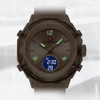 NAVIFORCE Top Brand Women's Watch Outdoor Sports Waterproof Watches Dual Time Display Quartz Wristwatches Rubber Digital Clock - Image 3