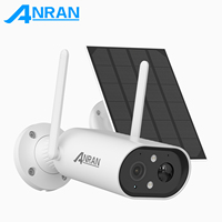 ANRAN 3MP Solar Battery Camera WiFi Security Surveillance Camera Two Way Audio Outdoor Wireless PIR Humanoid Detection