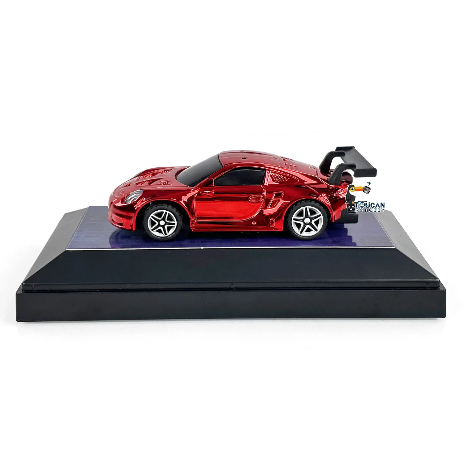 1/43 Schaal Rc Race Auto Led Lights Rtr Mini Afstandsbediening Elektrische Auto Model Klaar Om Te Gaan Speelgoed Cadeau Voor Jongens