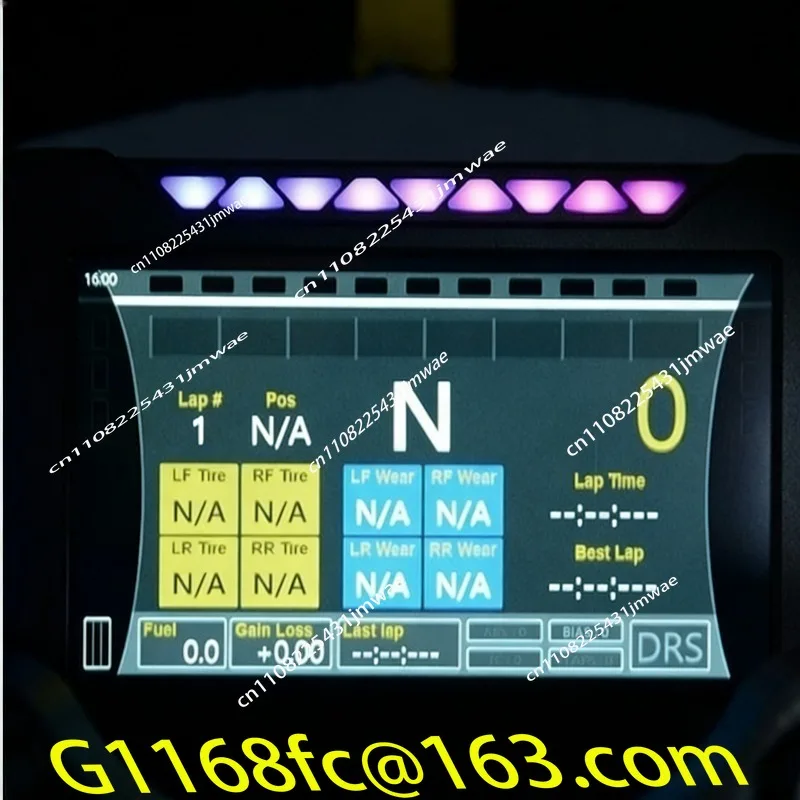 5-Inch Multi-function Analog Racing Instrument Touch Screen G2 Shift Semaphore Light Gear Display
