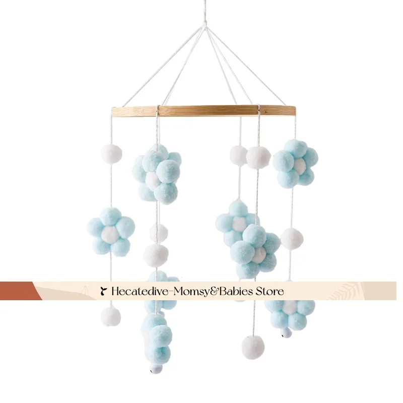 【Must Have】Baby Rattles & Mobiles educational toys newborn Pom Pom Floral mini decorations 0-12months unique toys baby things