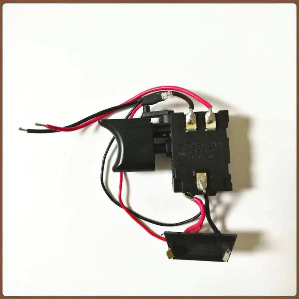 Universal 12V Cordless Drill Speed Control Switch With LED Light Port Forward Reverse Function For Repairing Tools