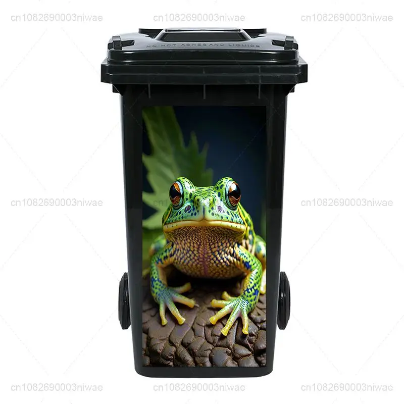 Creative and personalized animal painting trash can stickers, wall paintings, home stickers, PVC waterproof stickers