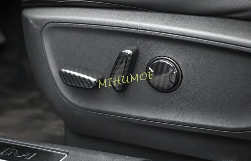 

Carbon Fiber Car Interior Power Seat Adjustment Switch Cover Trim For Ford Escape Kuga 2020 2021 2022 2023 2024 2025 Accessories