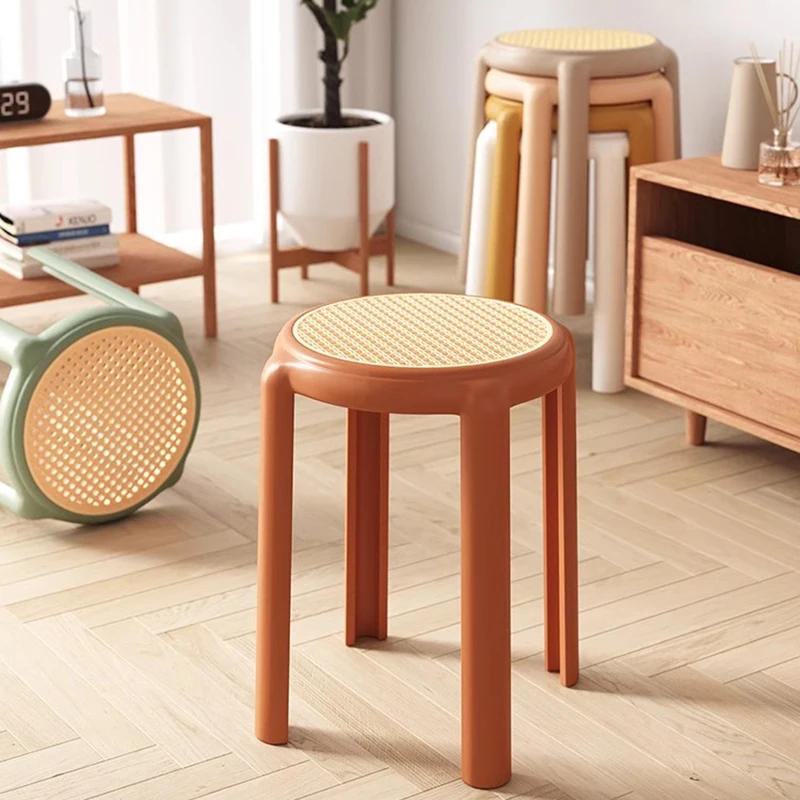 Plastic Thickening Dinning Stool Living Room Modern Simplicity Dining Chairs Nordic Meuble De Chambre Comfort Furniture