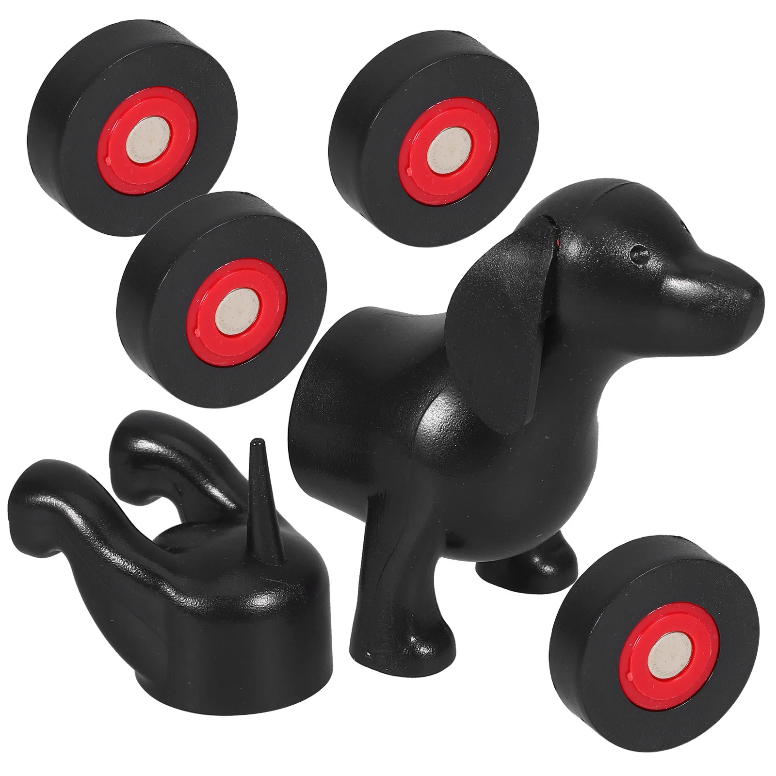 

Dog Refrigerator Magnet Black Sturdy Detachable Note Message Photo Fridge Magnets for Home Office Magnets