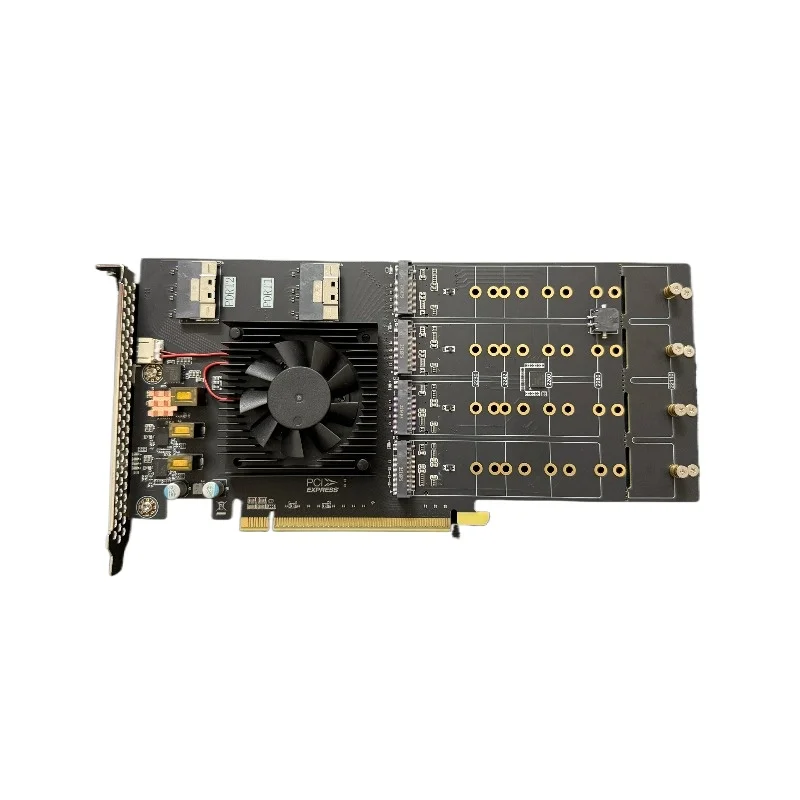 

Split-free Drive-free Plx4.0 Twelve Disc M.2 /U2 Full/half High PCIE Expansion Card, Silent