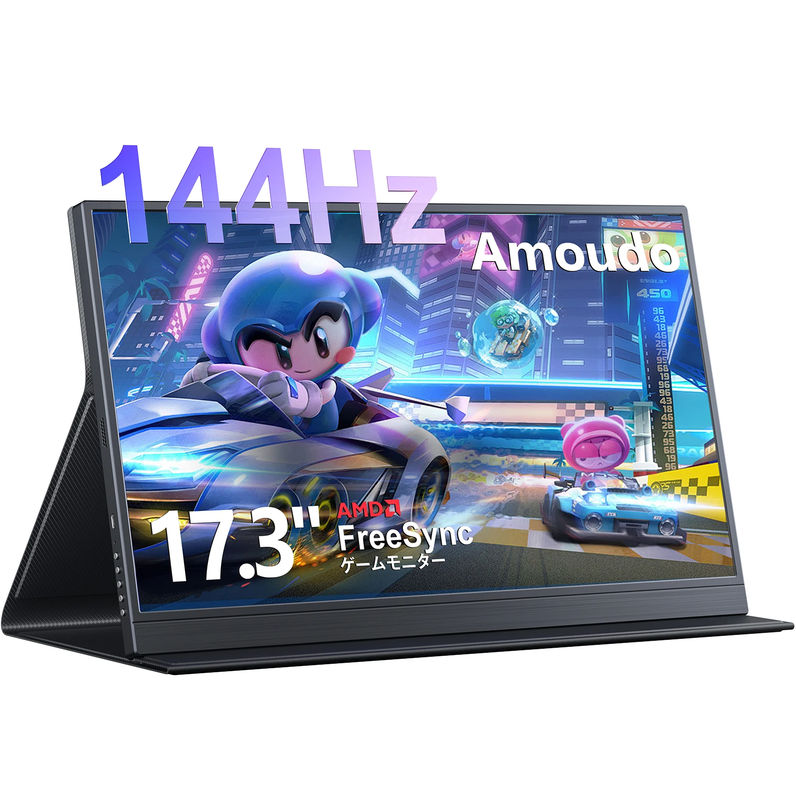 yZ[zAmoudo |[^uj^[ 1920x1080P 17.3 C` 144 Hz Q[j^[ IPS LCD pl ^ USB Type-C XBOX/Switch/PC |[^ufBXvC