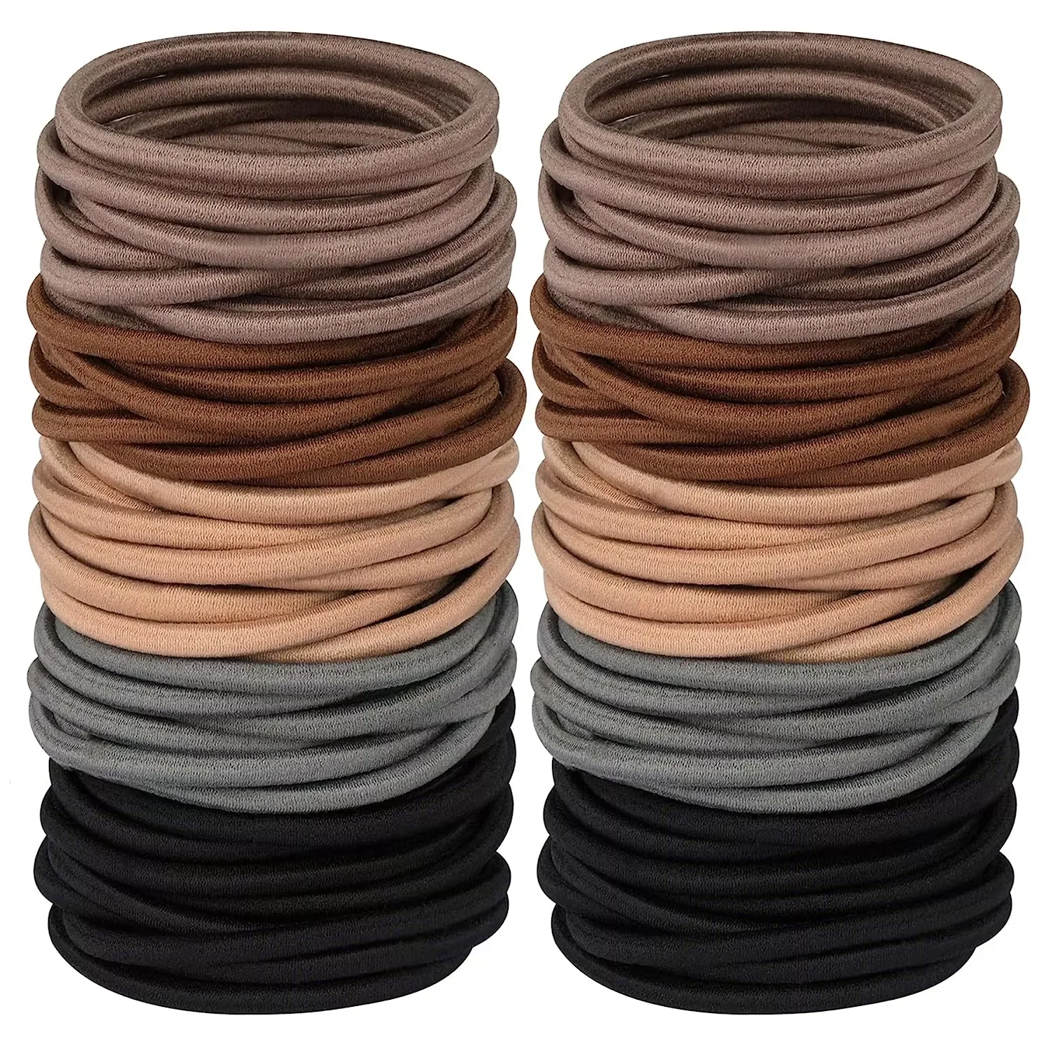 20/50/100 Stück Haargummis für Frauen und Mädchen, elastische Haarbänder, Pferdeschwanzhalter, Stirnbänder, Scrunchies