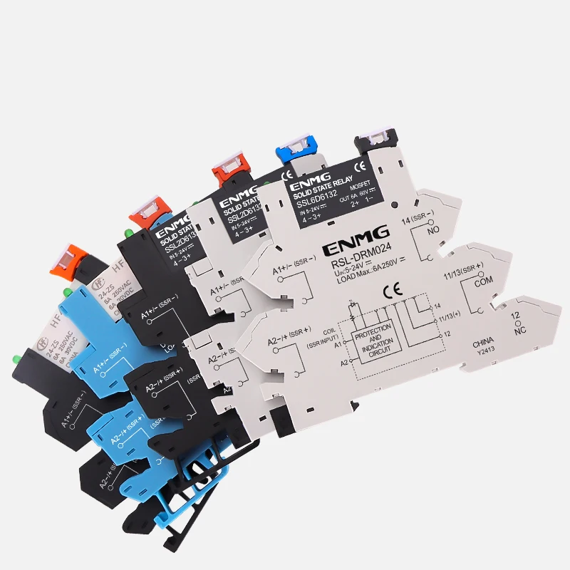 ENMG Ultra Slim Relay 5V 12V 24V 6.25mm HF41F-24-ZS DC AC Solid State Module 24V 6A NPN PNP Slim Chip Terminal High  Performance