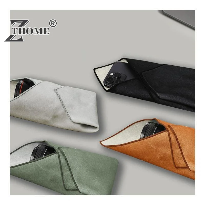 Folding Cloth Self-adhesive Camera Storage Bag Plush Anti Scratch Photography Camera Protective Wrap Soft Wrapping Cloth