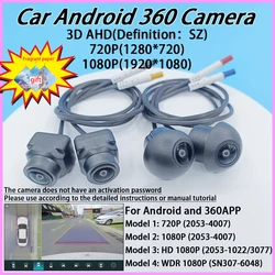 Android auto SONY WDR camera 360 camera system car for Android Car Radio Built-in 360 Car view Bird's Eye View System