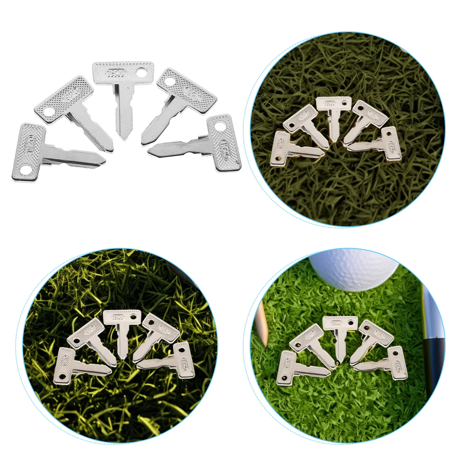 

5Pcs Golf Cart Keys Set Universal Replacement Ignition Switch Keys for Gas Electric Club Car Accessories Spare Parts