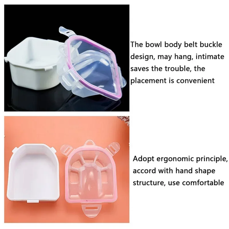 ネイルポリッシュリムーバー浸漬ボウル ネイルアートトリートメントヘルスツール 耐久性のある角質ケアバブルボウル ジェルネイルリムーバー