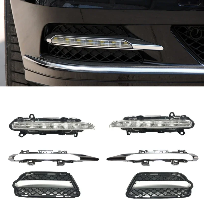 

Left/ Right Front LED Fog Light Bezel Cover Trim Grille for Mercedes-Benz W221 S-Class W221 S300L S350 S400 S500 S600 2010-2013