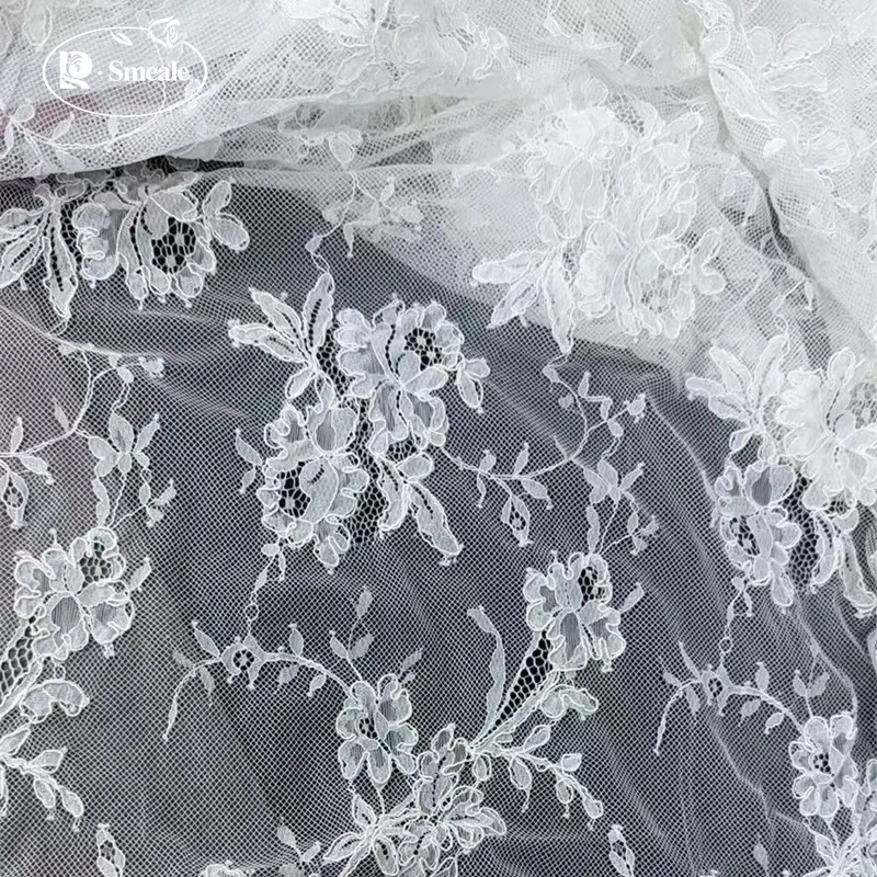 3M X 1,5M Handgefertigter Seil-Stickerei-Spitzenstoff, Hochwertiges Kleid, Hochzeitskleid, Brautkleidungszubehör Stoffe zum Nähen – Detail 9