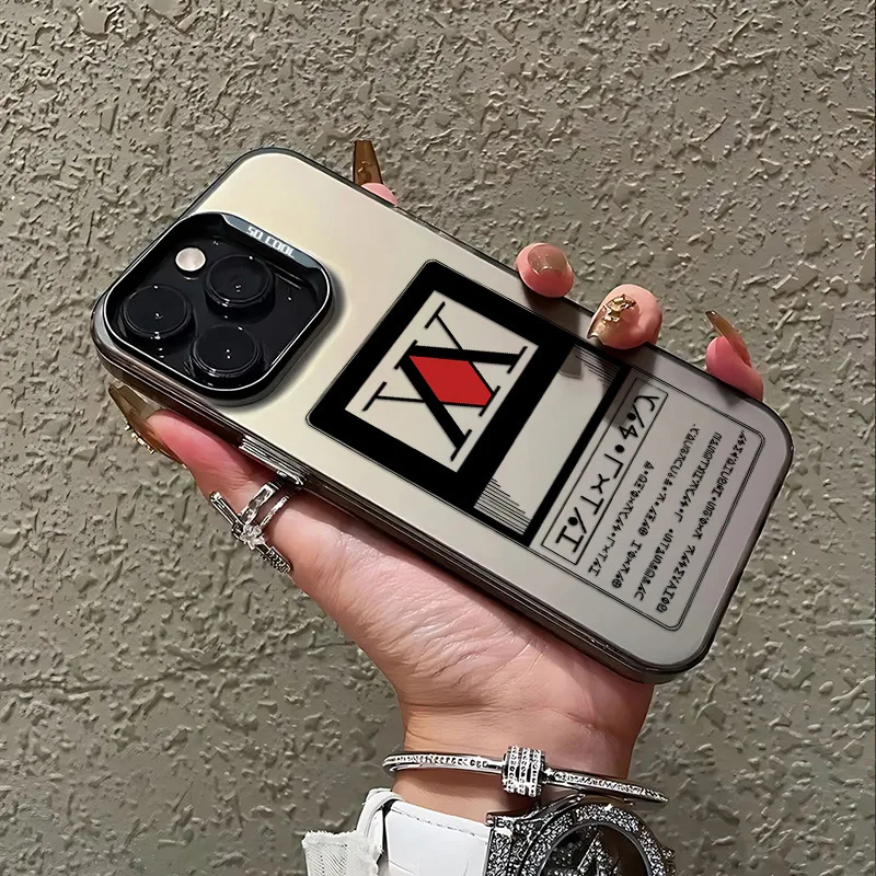 Funda de teléfono Anime HUNTER×HUNTER para IPhone 16 e 15 14 13 12 11 Pro Max X XR XS 8 7 Plus Mini SE 2020 2022