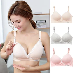 Pregnant Nursing Bra Maternity Seamless Comfort Bralette Women Breastfeeding Sleep Lace Underwear Push Up Pregnancy No Underwire
