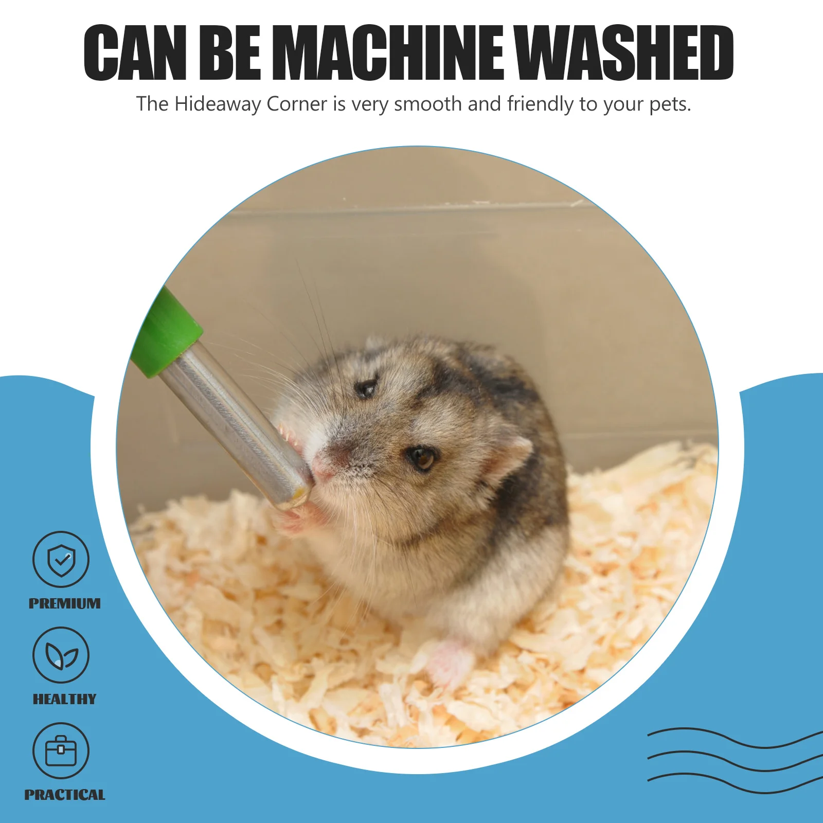 

Forest Hut Design Hamster Hammock Hideout Durable Pet Sleeping Tent Corner Bed For Guinea Chinchilla Rat Small Animal