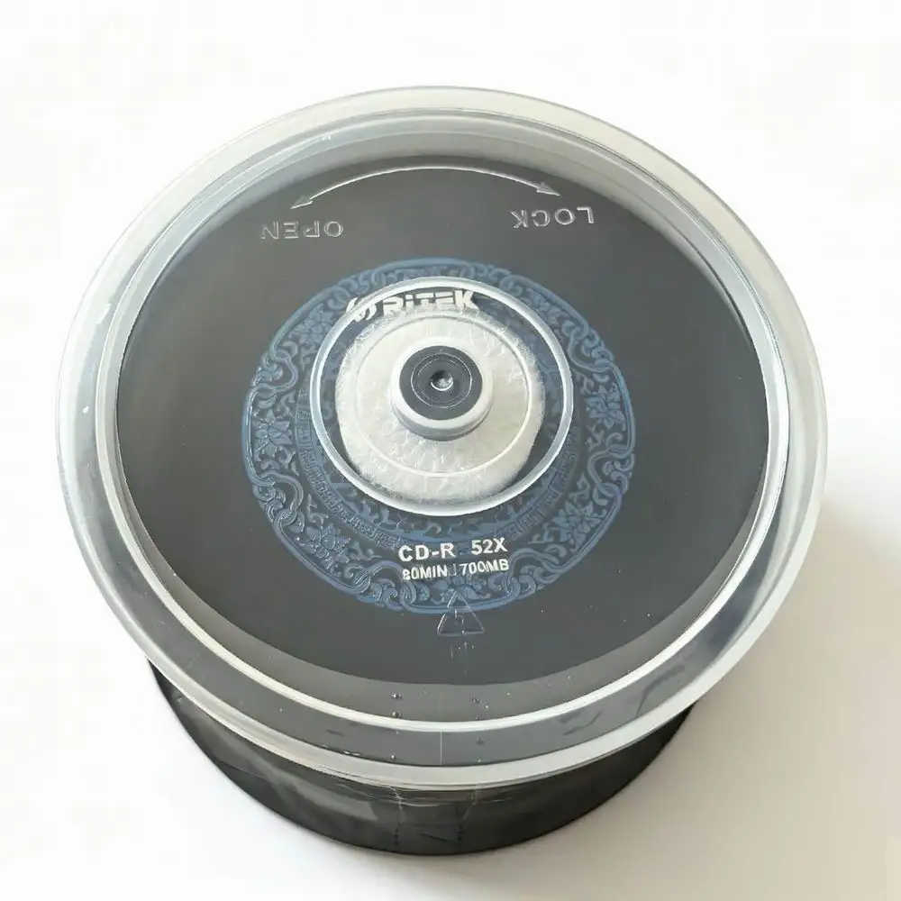 卸売ダブルブラック-cd-記録可能-700mb-80min-52x-50-個