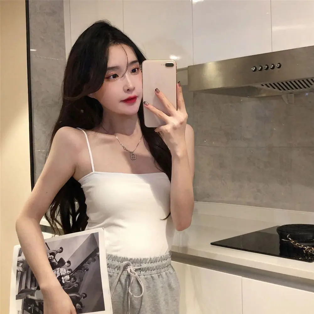 

Sleeveless Warm Undershirts Winter Autumn Cold-proof Plush Warm Camisole Tops Tank Women Thermal Underwear