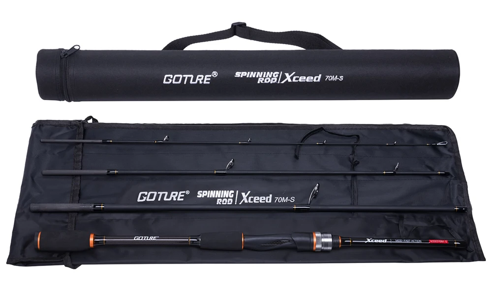 Goture 1,98M-3,6M Angelruten mit SIC/FUJI Führungsringen MH/L Action Tragbare 4-teilige Rute mit Transporttasche – Detail 12