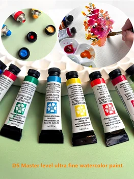 Ds master超微細水彩顔料、パール蛍光シリーズ、単一のチューブミネラル原料、画材、5ml