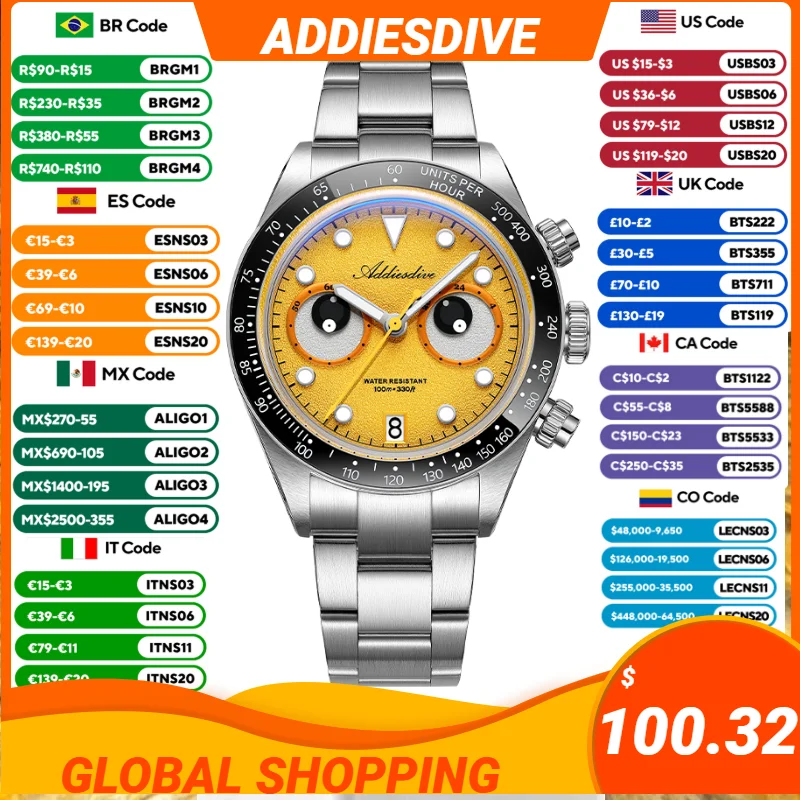 Zero Luxury Watch - ADDIESDIVE New Men's Quartz Watch AD2557