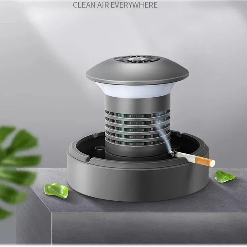 

Table Top Air Purifier Used Smoke Removing Silica Gel Ashtray Purifier