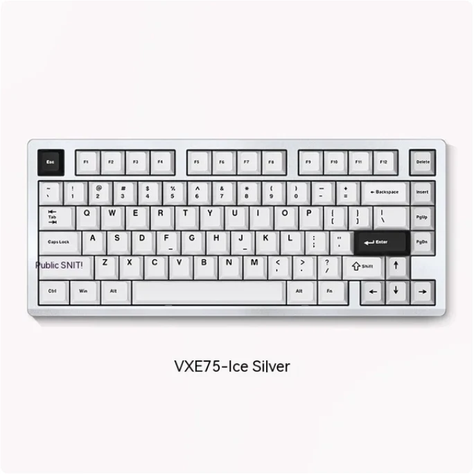 VGN VXE75 Wireless Mechanical Keyboard 3 Mode 2.4G BT Keyboard Aluminum RGB Full Key Hot Swap Gamer Keyboard