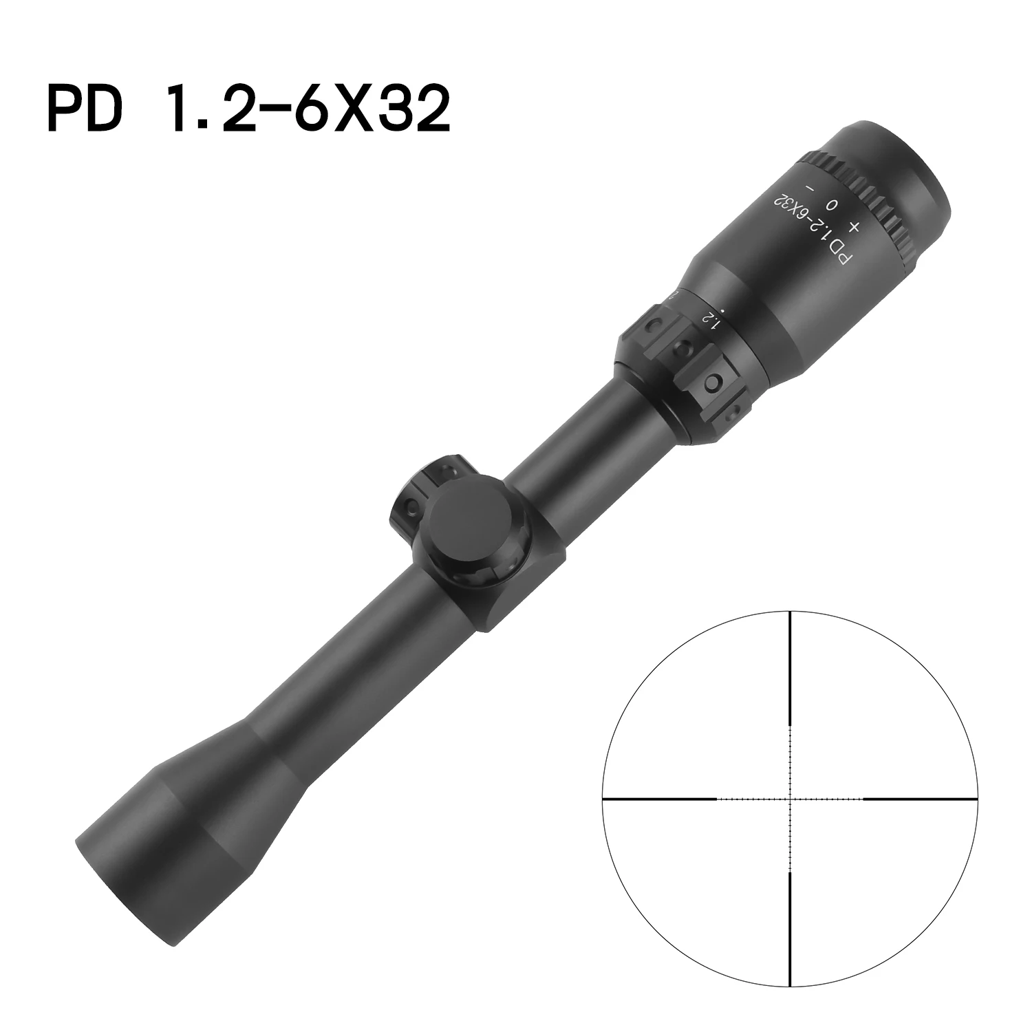 PD1.2-6X32 Long Exit Pupil Sight Tactical Optic Riflescope For Hunting Rifle Scope Sniper Airsoft Air Guns Eye Relief